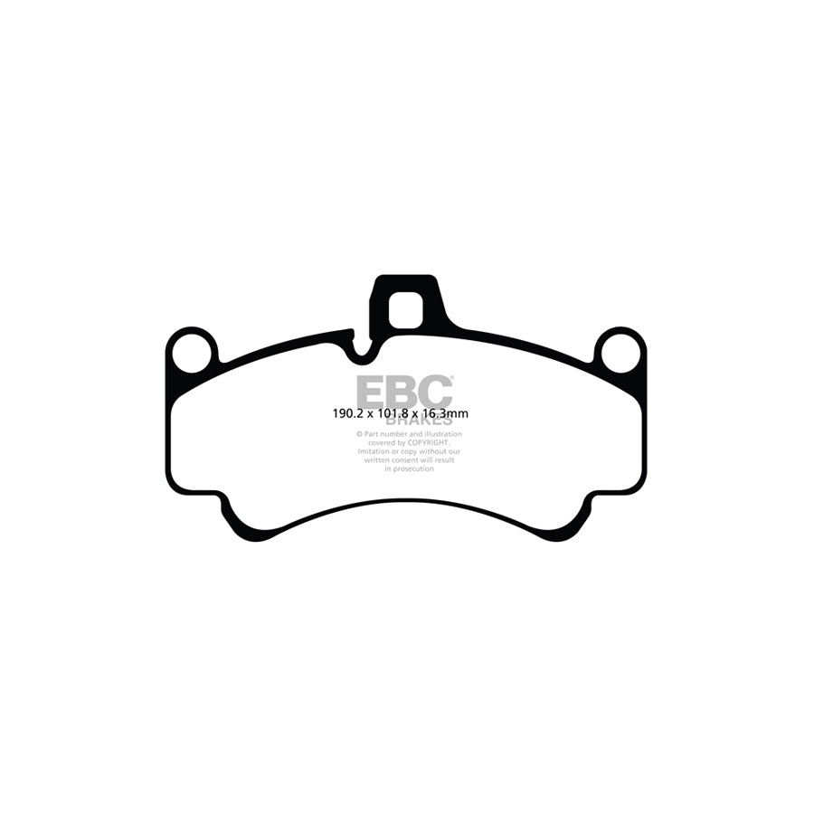 EBC PD05KF501 Porsche 911 (997) Orangestuff Front Brake Pad & Plain Disc Kit - Brembo Caliper 2 | ML Performance US Car Parts
