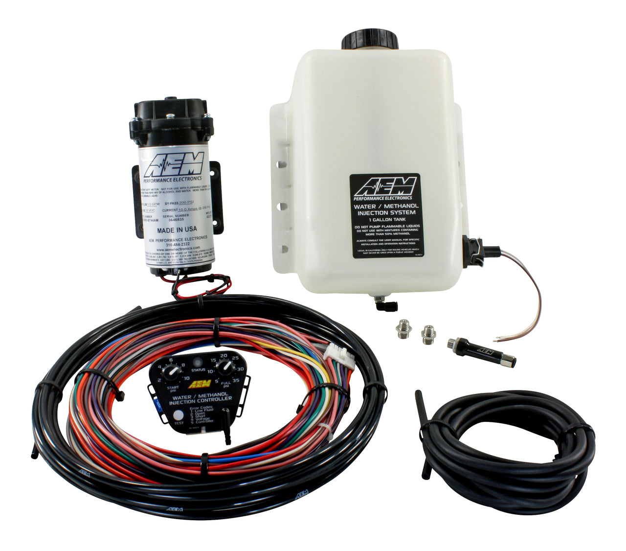 AEM Universal Water/Methanol Injection System V3 with 1 Gallon Tank | ML Performance US