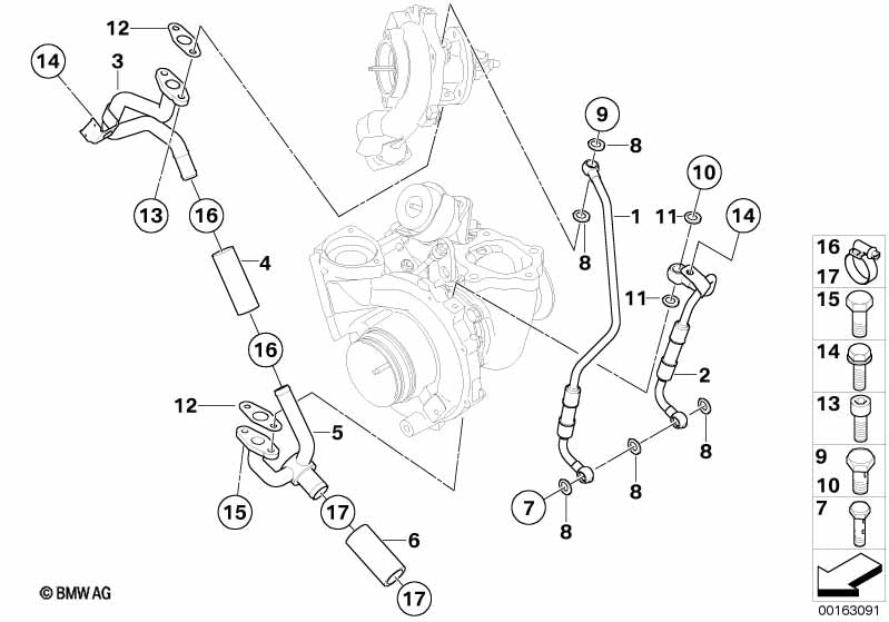 Genuine BMW 07119906126 Hex Bolt M6X14 | ML Performance US Car Parts