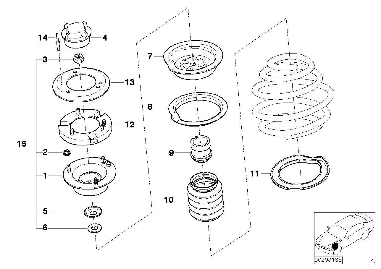 Genuine BMW 31302290313 Repair Kit, Additional Damper Guard Tube VALUE LINE