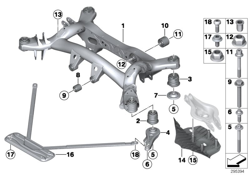 Genuine BMW 33326895135 Tension Strut | ML Performance US Car Parts