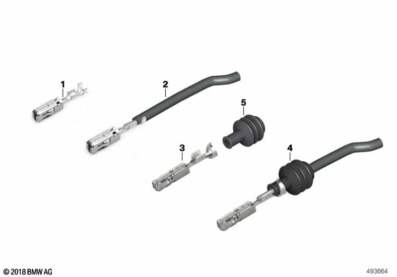 Genuine BMW 61135A7D687 Contact Bushing Mcp 2.8 0,2-0,35MM² AG | ML Performance US Car Parts