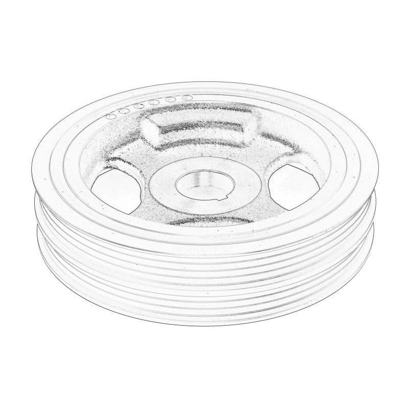 OE RENAULT 123033598R Crankshaft Belt Pulley