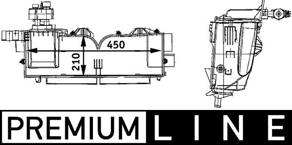 MAHLE AE62000P Air Conditioning Evaporator