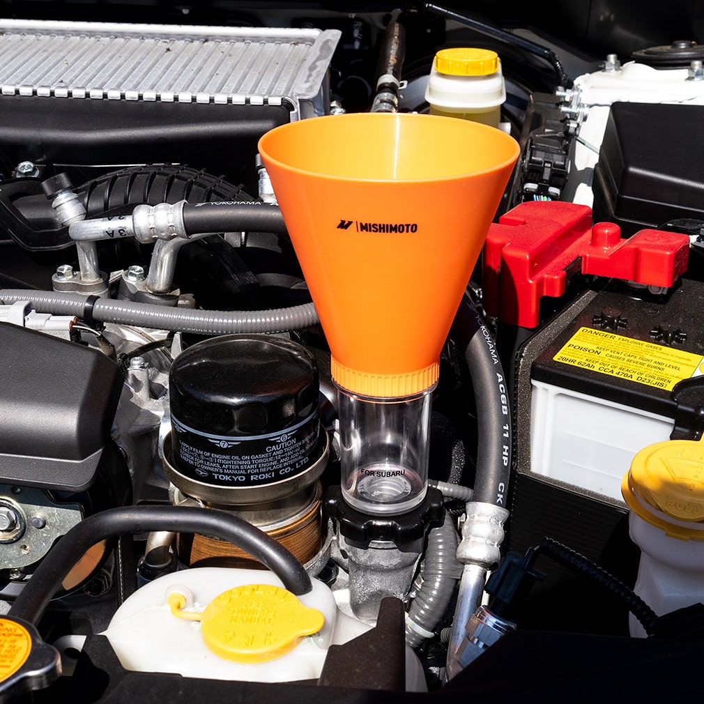 Mishimoto MMTL-SOOF-SUB Screw On Oil Funnel, Subaru Kit