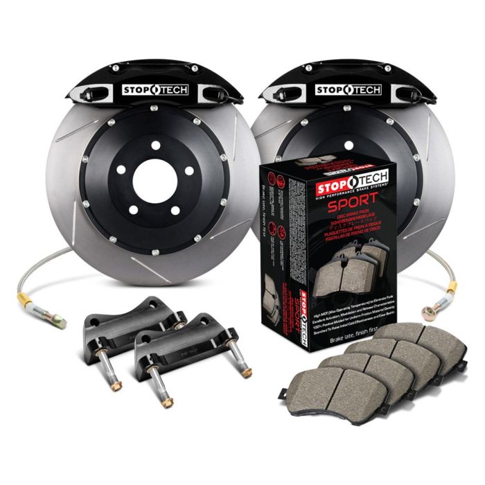 StopTech 83.560.4700.51 Sport Big Brake Kit - Front - 355x32mm Slotted - ST-40 Black
