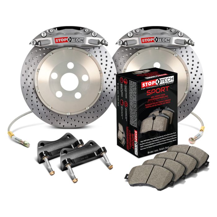 StopTech 83.625.004G.R2 Trophy Sport Big Brake Kit - Rear - 345x28mm Drilled - STR-40 Anodized