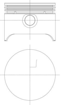 Mahle 227PI00143001 - Piston with rings and pin