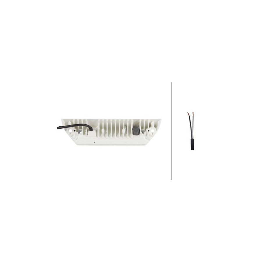 HELLA 1GB 996 486-001 LED-Werklamp - Oval 90 Gen. II - 24/12V - 5000lm - Opbouw/Geschroefd - Zwenkbare montagebeugel - Omgevingsverlichting - Stekker: DEUTSCH stekker