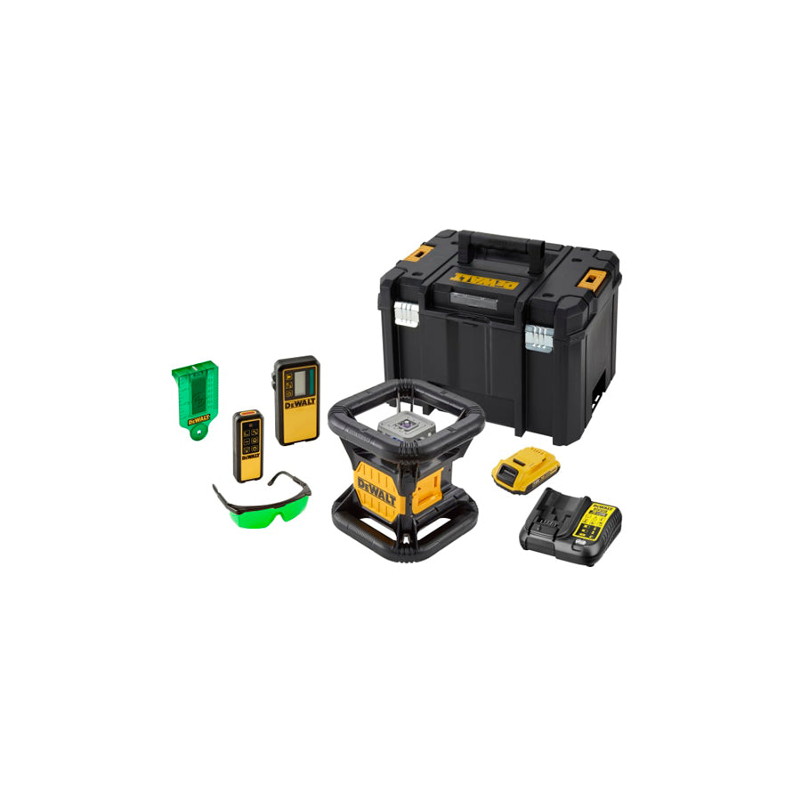 DEWALT DEW079D1G DCE079D1G Green Rotary Laser Kit 18V 1 x 2.0Ah Li-ion | ML Performance US