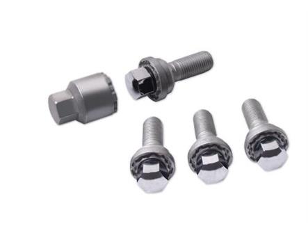 Aston Martin HY53-17A147-AA Locking Wheel Bolts - Silver | ML Performance US Car Parts