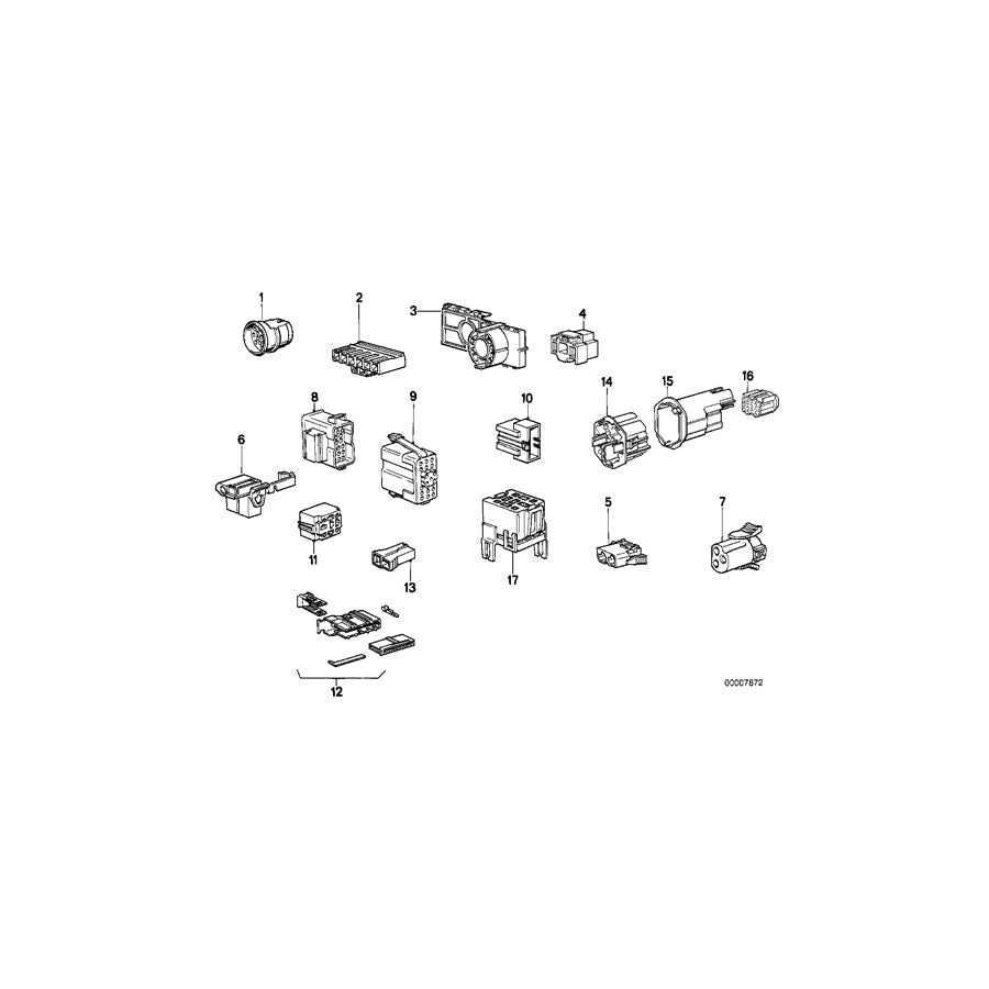 Genuine BMW 61131370609 E30 E23 Plug Terminal For Fuse Box (Inc. 728i) | ML Performance US Car Parts