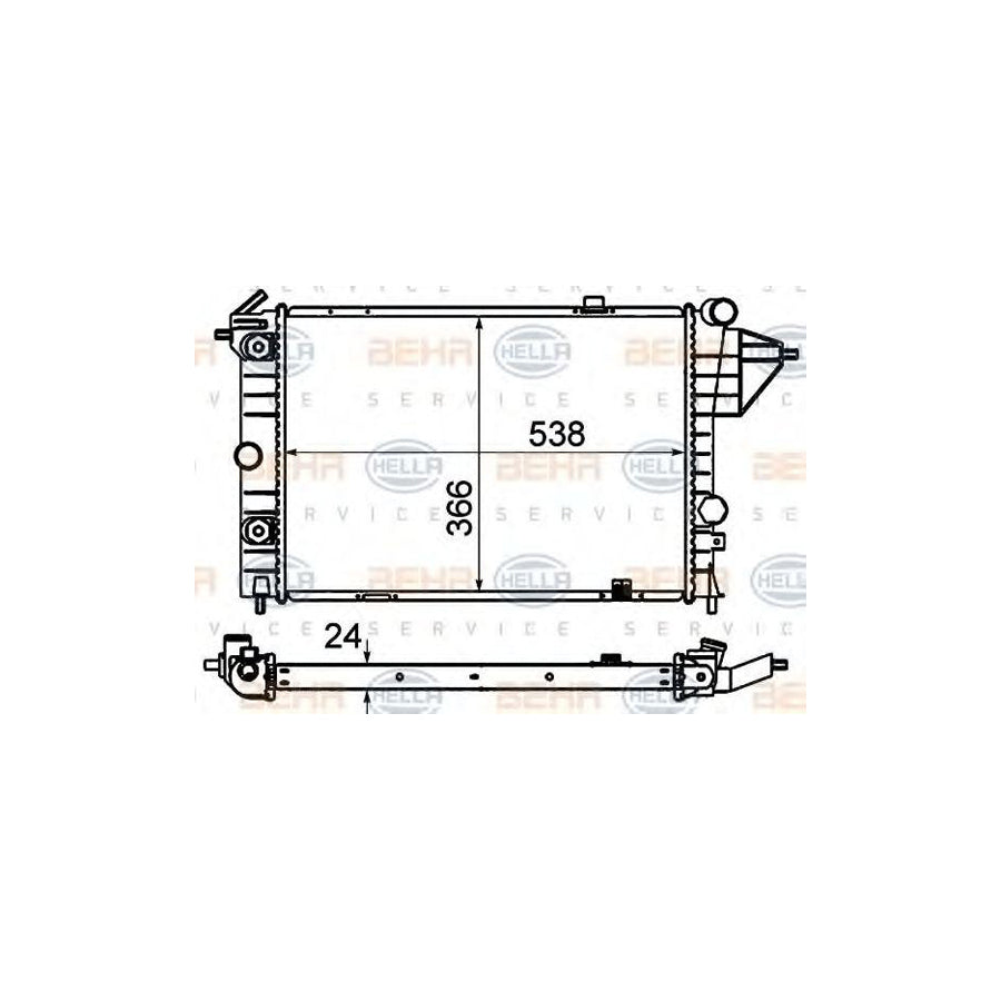 Hella 8MK 376 715-731 Engine Radiator