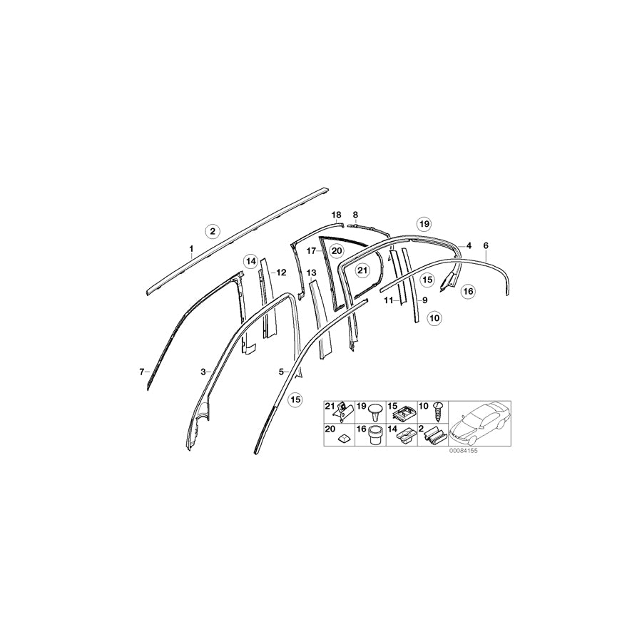 Genuine BMW 51347078476 E39 Rear Right Door Cover With Switch (Inc. M5, 530d & 520i) | ML Performance US Car Parts