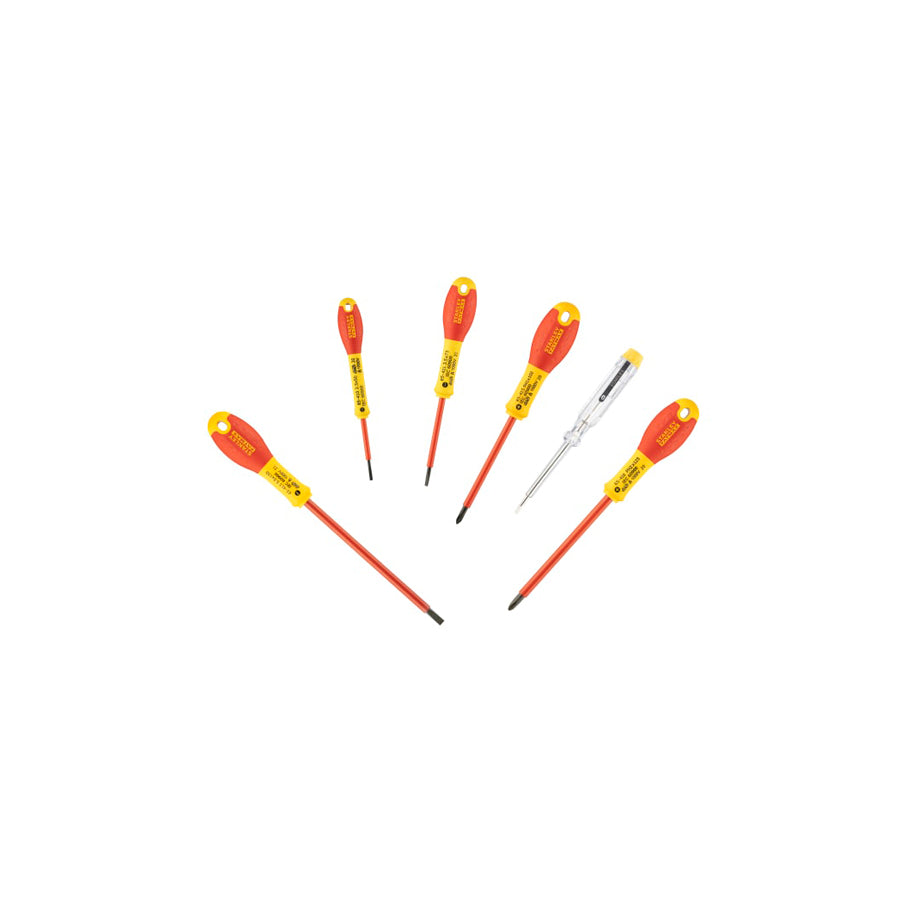 STANLEY® STA065441 FatMax® VDE Insulated Screwdriver Set, 6 Piece | ML Performance US