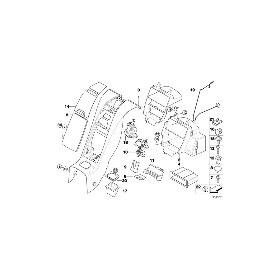 Genuine BMW 51466960790 E85 Oddments Box Trim CARAMEL (Inc. Z4 3.0si, Z4 M3.2 & Z4 3.0i) | ML Performance US Car Parts