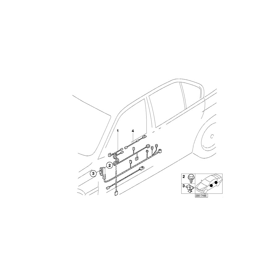 Genuine BMW 61128379798 E36 Wiring Co-Drivers Side (Inc. 318ti, 316i 1.6 & 316g) | ML Performance US Car Parts