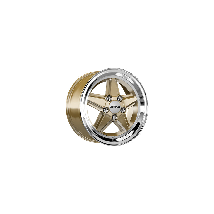 Ronal R9 7x16 ET23 9R6705.073/6811 Racing Gold-Rim Lip Diamond Cut Wheel | ML Performance US Car Parts