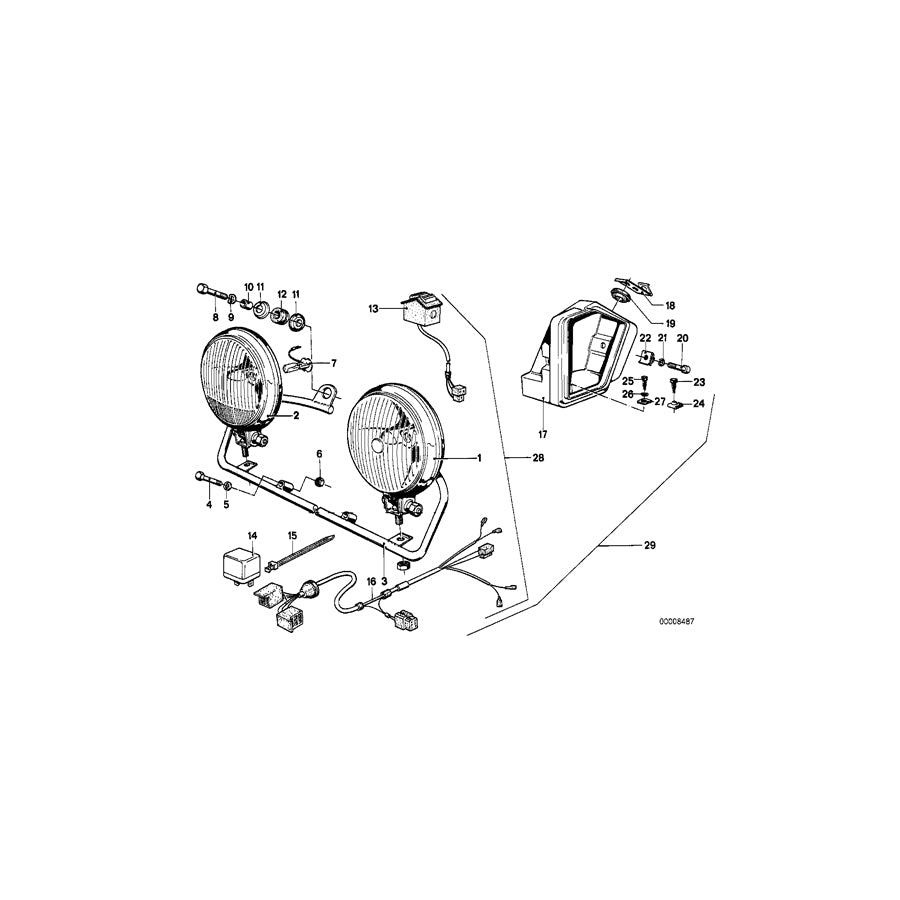 Genuine BMW 63171237600 Bow (Inc. R45/N, R45 & R65) | ML Performance US Car Parts