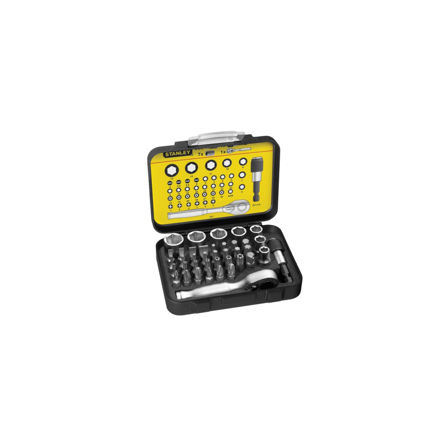 STANLEY® STA113906 1/4in Drive Ratchet, Bit & Socket Set, 39 Piece | ML Performance US