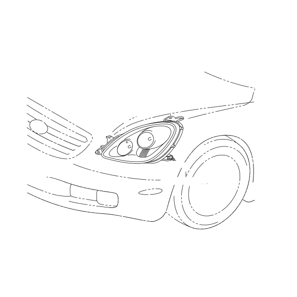Genuine Lexus 81140-24160 SC430 O/S Headlight