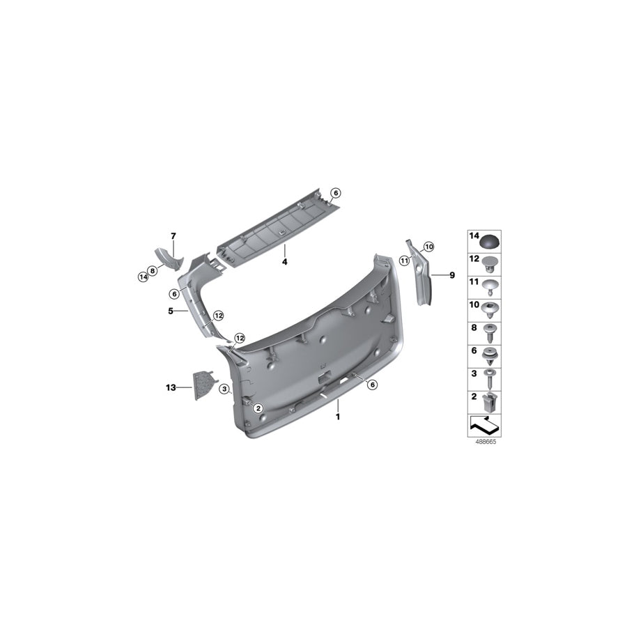 Genuine BMW 51497414191 G01 Trim, Drip Rail, Left (Inc. X3) | ML Performance US Car Parts