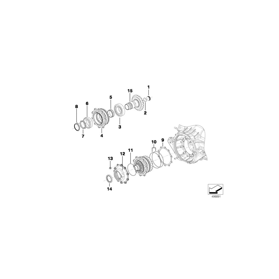 Genuine BMW 23008419441 BMW Nut, Self-Locking DS10L-08 (Inc. & M6 GT3) | ML Performance US Car Parts