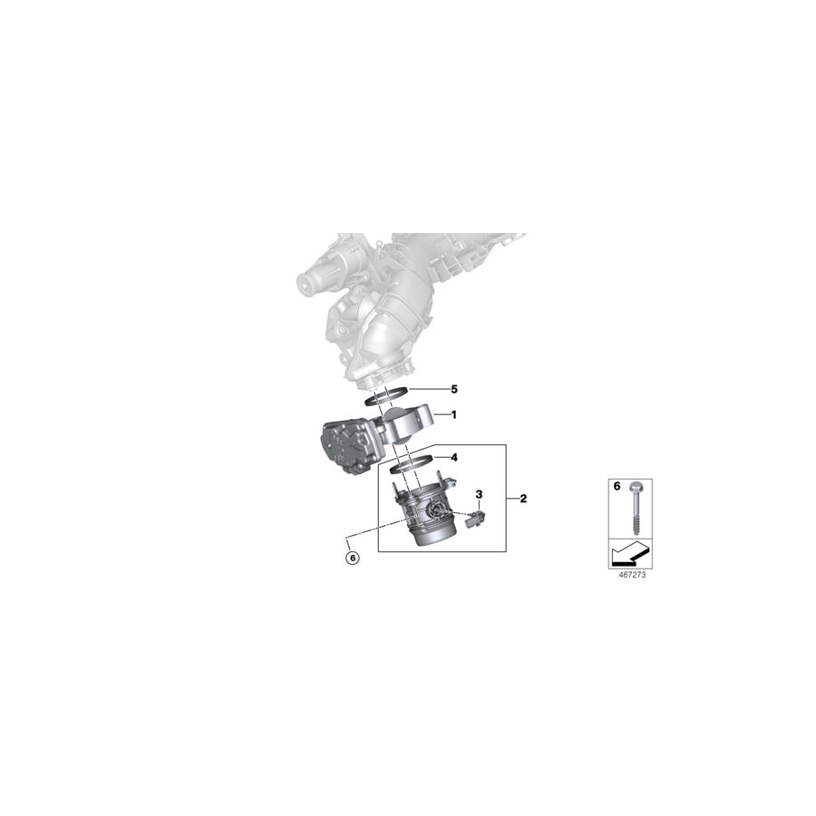 Genuine BMW 13548512452 F32 F36 F45 Throttle (Inc. 520d, Cooper SD ALL4 & 218dX) | ML Performance US Car Parts