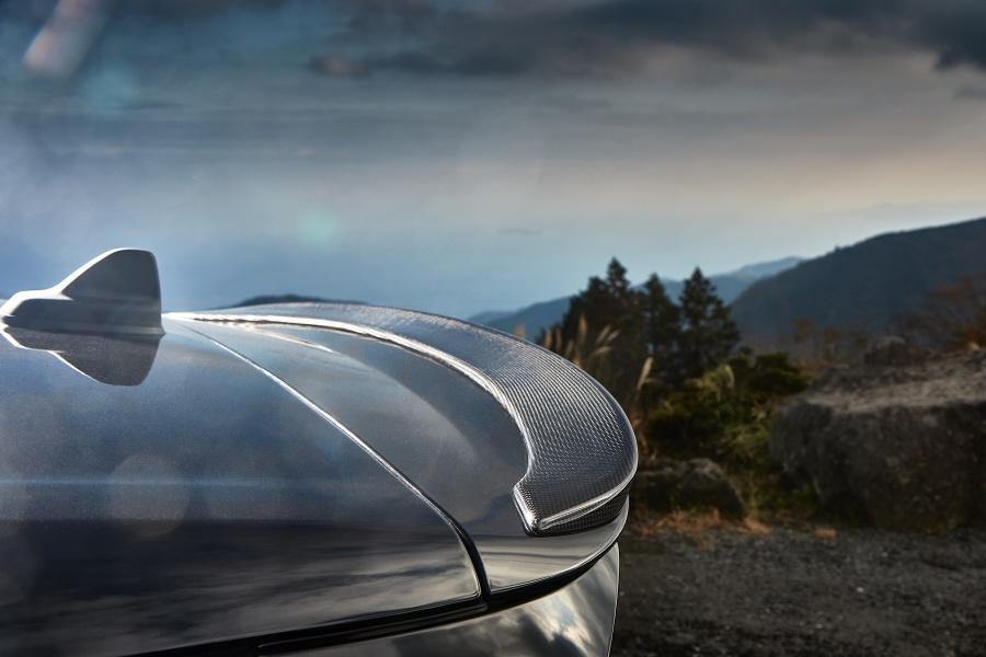 3D Design 3110-25411 Mini Carbon Fiber Roof Spoiler