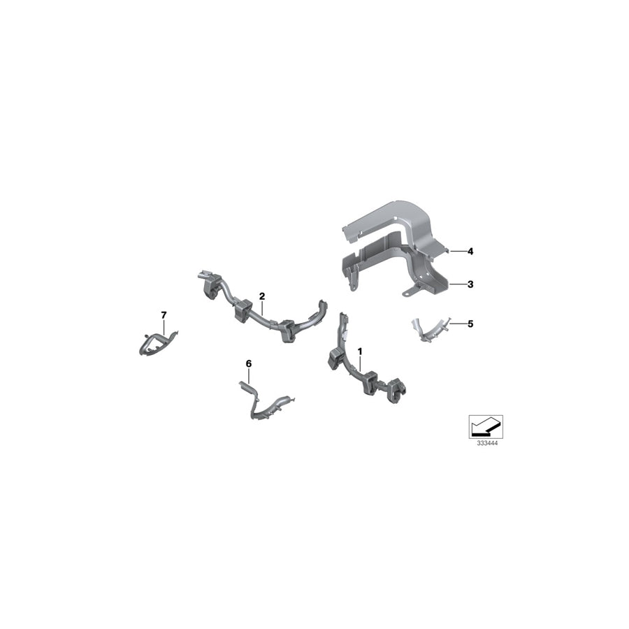 Genuine BMW 61139211312 F10 F12 Covering Lower (Inc. 535iX, 640i & 535i) | ML Performance US Car Parts