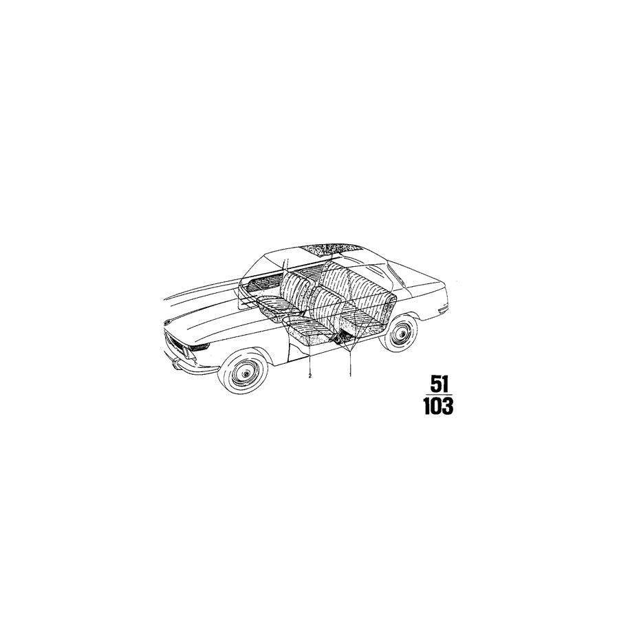 Genuine BMW 51921828197 Upholstery Cloth Sandbeige 3 (Inc. 2002, 1802 & 1602) | ML Performance US Car Parts