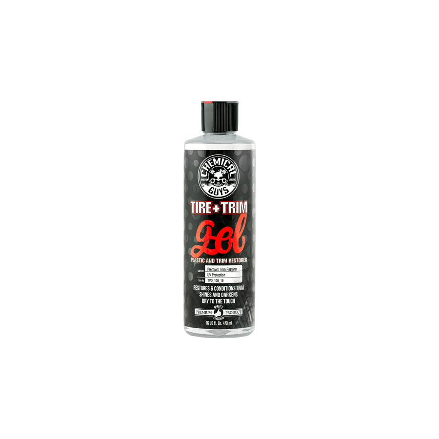Chemical Guys Tire+Trim Gel Plastic and Rubber High-Gloss Restorer and Protectant 16oz | ML Performance US Car Parts