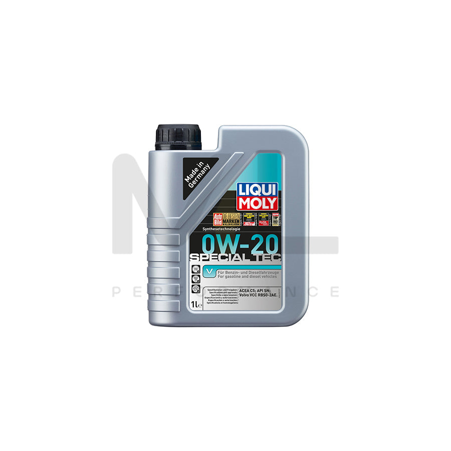 LIQUI MOLY 1L Special Tec V Motor Oil 0W-20 (20198) main image 1