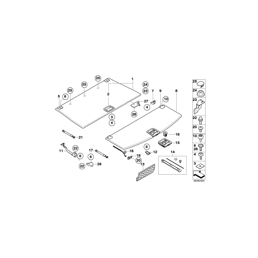Genuine BMW 51476987061 E61 E61 Covering Cap CREAMBEIGE (Inc. 530d, 525d & 523i) | ML Performance US Car Parts