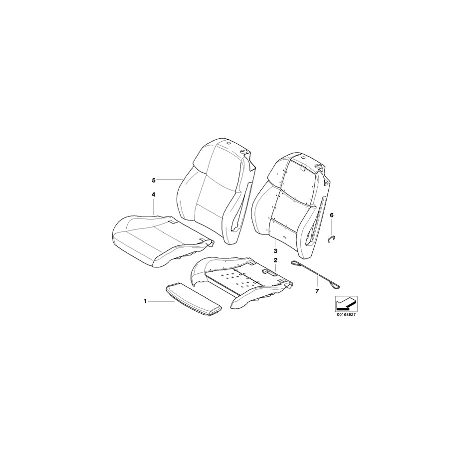 Genuine BMW 52108038625 E93 E93 Seat Cover Leather Left BAMBUSBEIGE (Inc. & M3) | ML Performance US Car Parts
