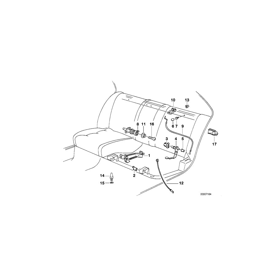 Genuine BMW 52208107123 E34 Absorber (Inc. 530i, 524td & 540i) | ML Performance US Car Parts
