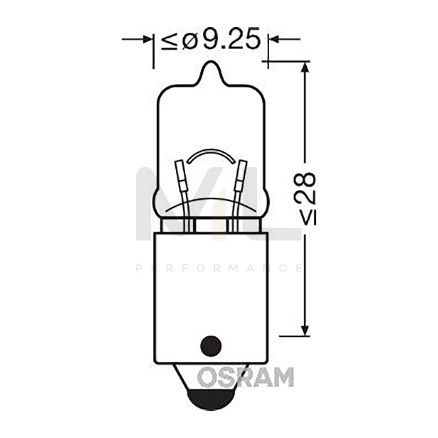 OSRAM ULTRA LIFE 64132ULT-02B Bulb, indicator 12V 6W, H6W, BAX9s | ML Performance Car Parts