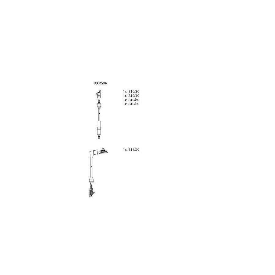 Bremi 300/584 Ignition Cable Kit