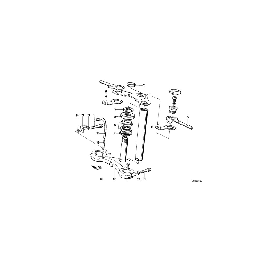 Genuine BMW 31421451339 65 Support Left (Inc. & R 80 G/S) | ML Performance US Car Parts