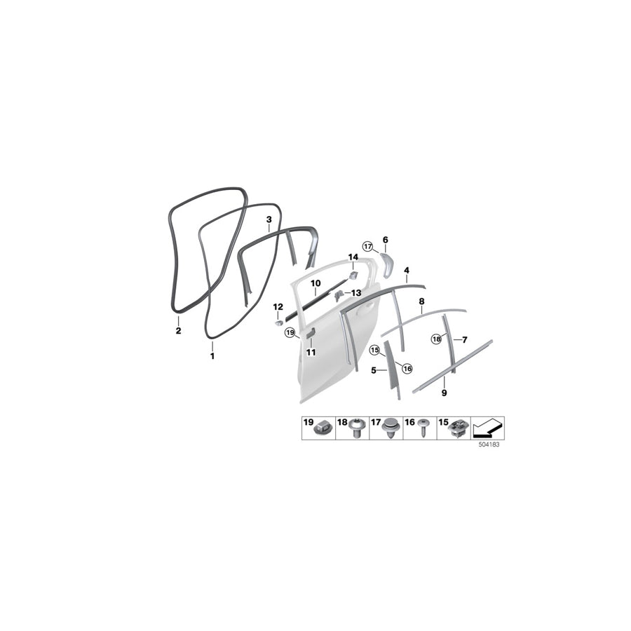 Genuine BMW 51437465156 G20 Cover Column C Right ALU MATT (Inc. 330iX, 330d & 330dX) | ML Performance US Car Parts