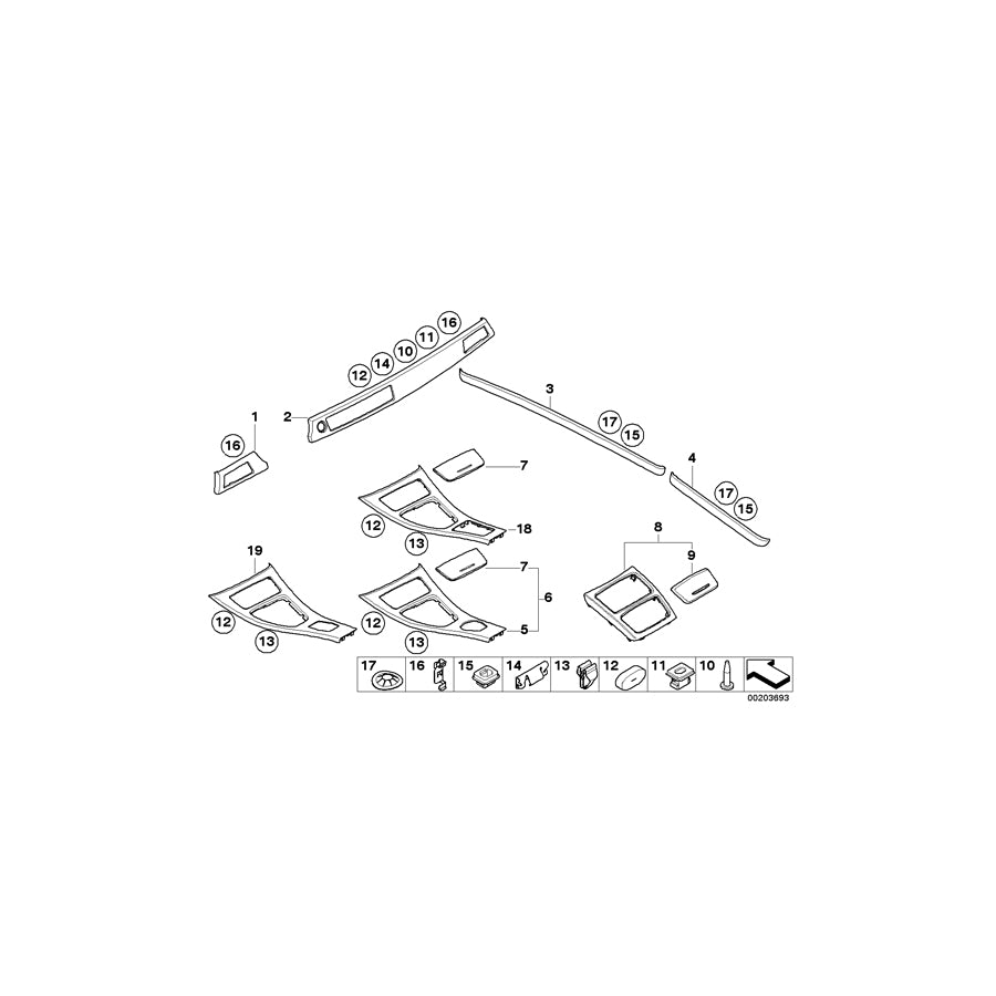 Genuine BMW 51169147396 E92 E93 Cover ALU/FEINSCHLIFF (Inc. 330d, 328xi & 323i) | ML Performance US Car Parts