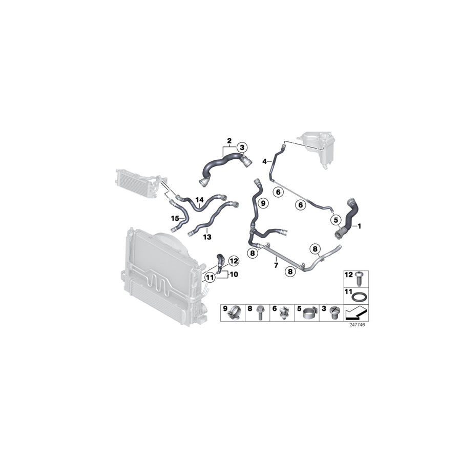 Genuine BMW 17127612816 E89 Refrigerant Pipe (Inc. Z4 18i, Z4 20i & Z4 28i) | ML Performance US Car Parts