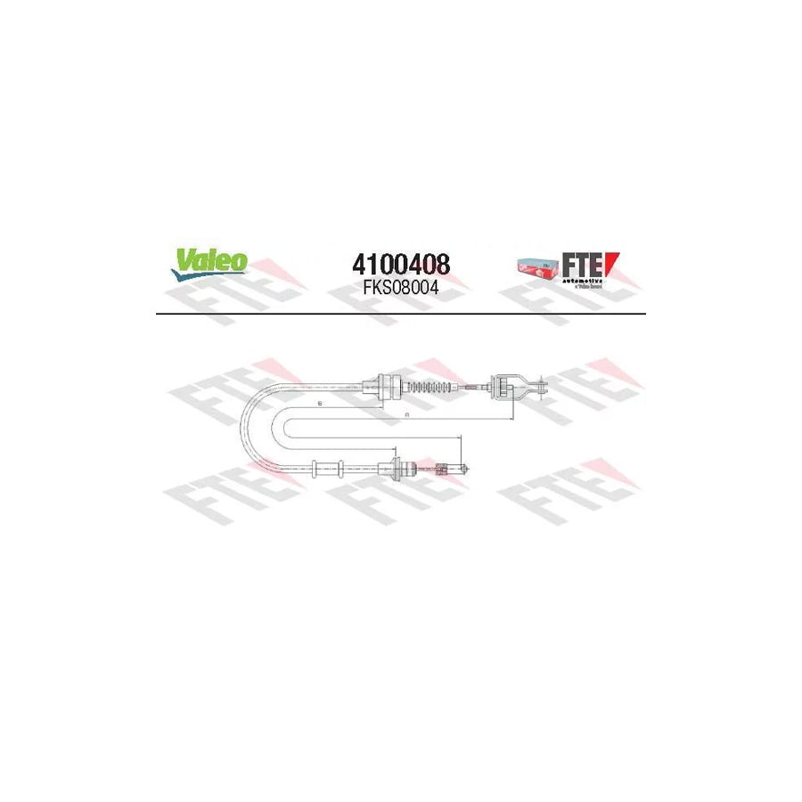 Fte 4100408 Clutch Cable For Nissan Micra Ii Hatchback (K11) | ML Performance US Car Parts