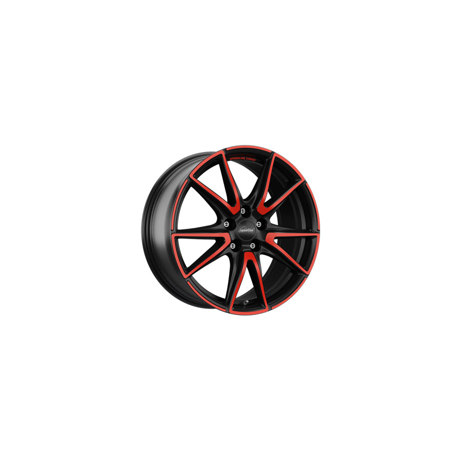 Speedline Corse SL6 Vettore MCR 8.5x19 ET40 SL6.9855.08X/MCR Jetblack-Matt-Red Rim Wheel | ML Performance US Car Parts