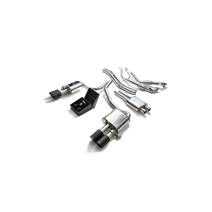 Armytrix AU95S-QS14M Valvetronic Exhaust System Audi S5 Coupe 3.0L V6 Turbo B9 2017-2020 with Quad Matte Black 3.5" | ML Performance US US Car Parts