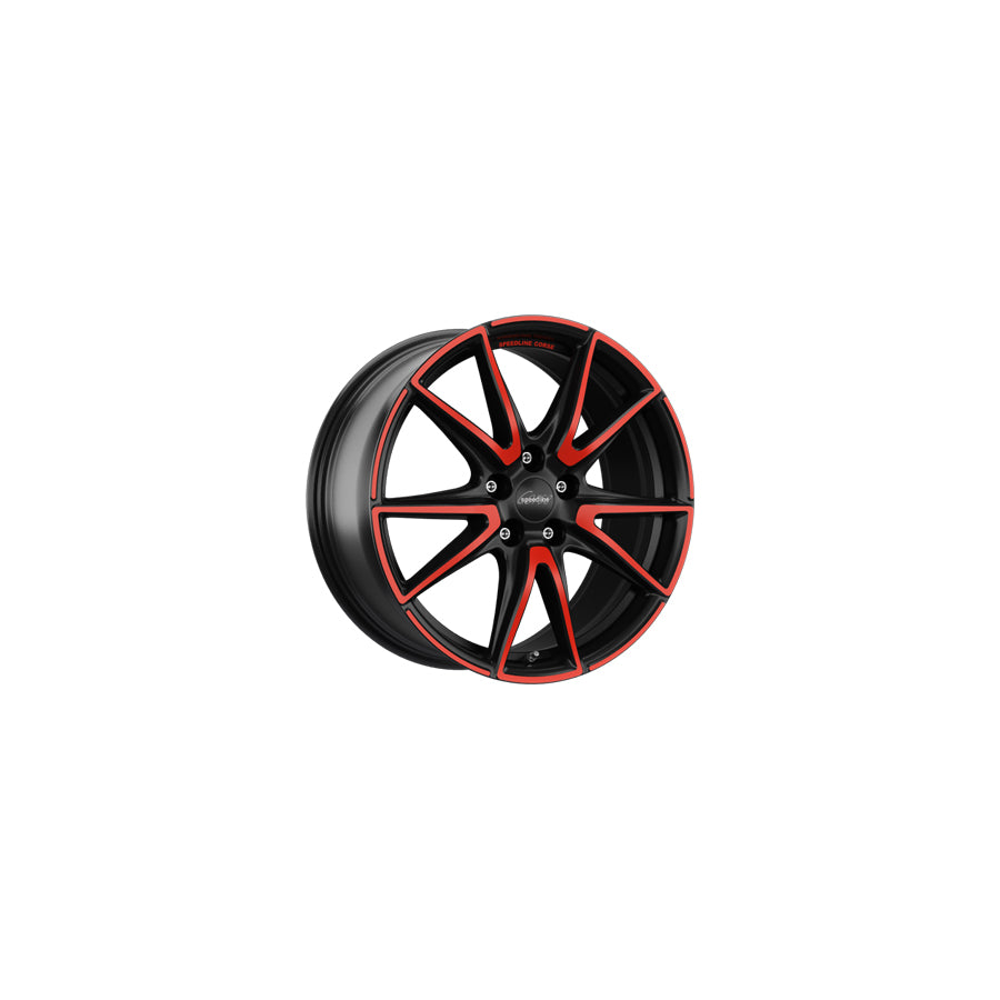 Speedline Corse SL6 Vettore MCR 8.5x19 ET42 SL6.9855.05X/MCR Jetblack-Matt-Red Rim Wheel | ML Performance US Car Parts
