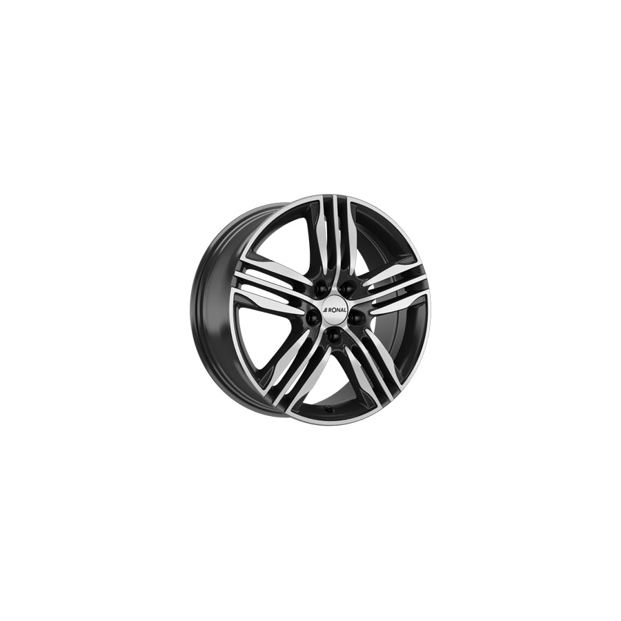 Ronal R57 7.5x19 ET40 57R9755.08X/022 Black Front Diamond Cut Wheel | ML Performance US Car Parts