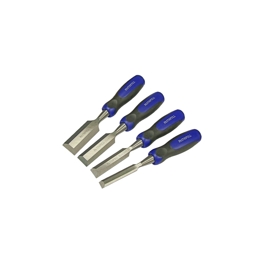 Faithfull FAIWCBUTTS4 Bevel Edge Butt Chisel Set, 4 Piece | ML Performance US