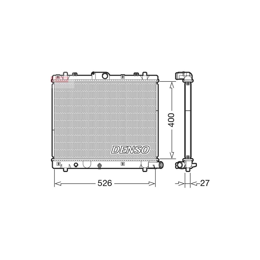 Denso DRM47036 Drm47036 Engine Radiator For Suzuki Swift Iv Hatchback (Fz, Nz) | ML Performance US