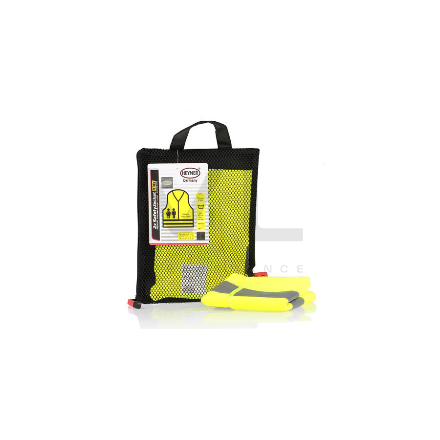 HEYNER Kinder, SafetyJacket Pro 549130 Hi-vis vest Yellow, für Kinder, DIN EN 1150:1999 | ML Performance Car Parts